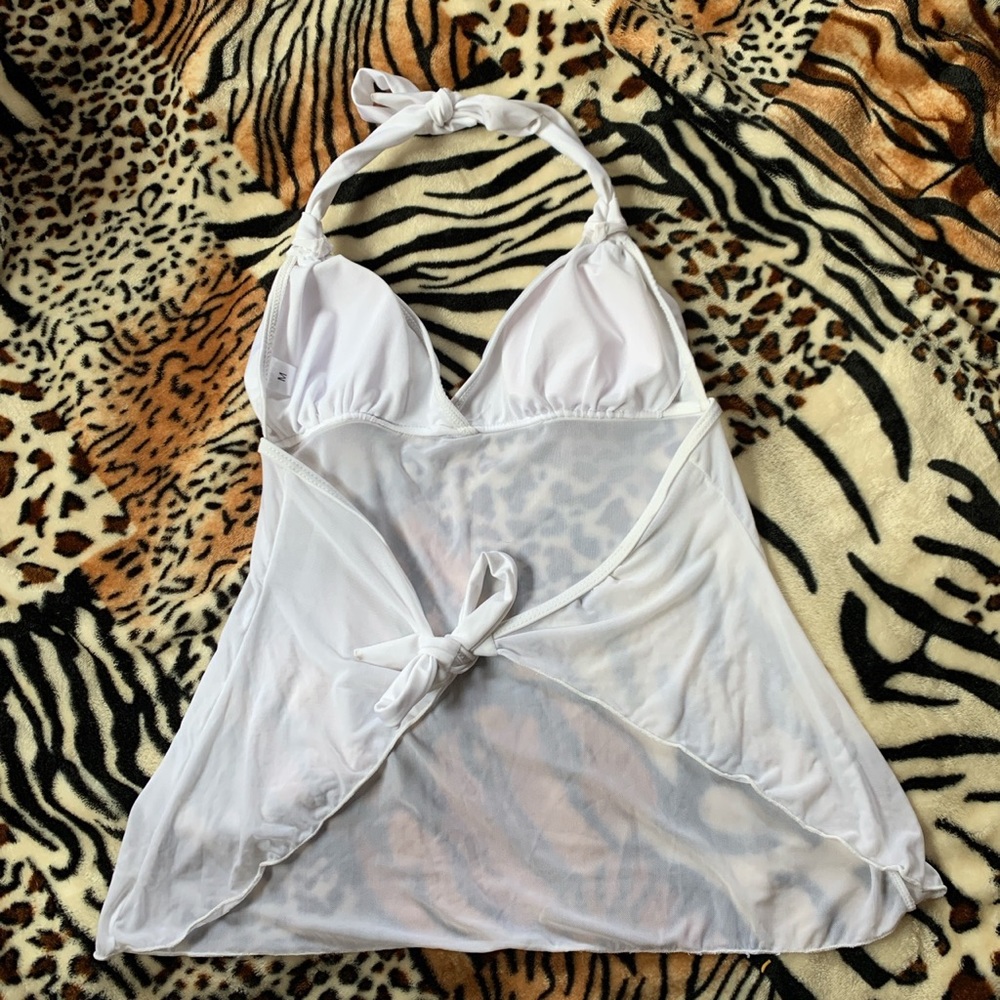 Vintage y2k white tie top!
